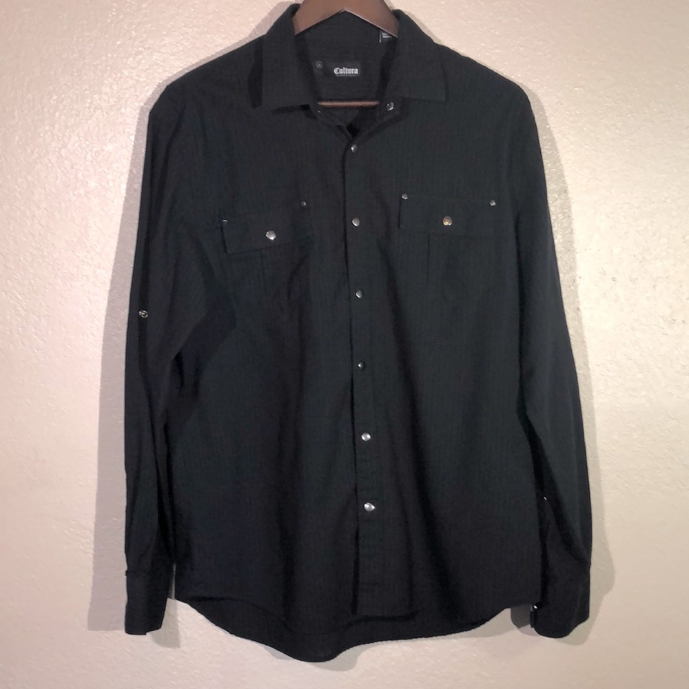 Mens Button Down Shirt Large